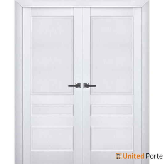 Veregio 7411 White Silk French double Door