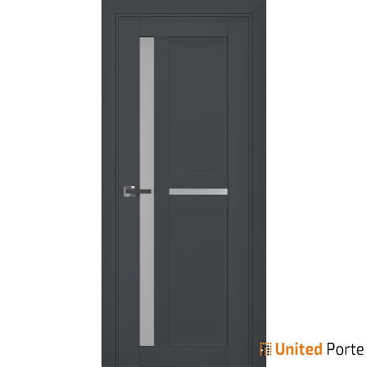 Veregio 7288 Antracite Single Interior Door with Frosted Glass